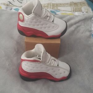 Red,white,and black Jordan 13 Retro